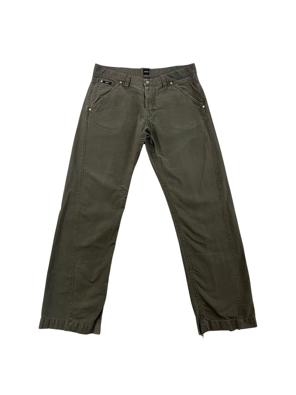 HUGO BOSS Wyoming Jeans Mens Size 36X34 Gray Straight Leg Button Fly Pants